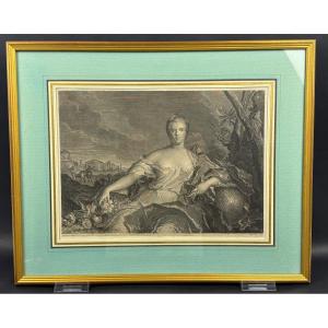 Etching, Madame Louise-elisabeth De France After Nattier And Balechou