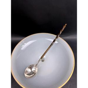 Silver-plated Olive Spoon, Rosewood Handle