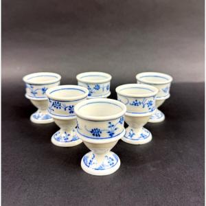 Suite Of 6 German Porcelain Egg Cups