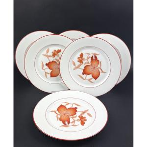 Haviland, Sou-tcheou Model Suite Of 6 Dessert Plates
