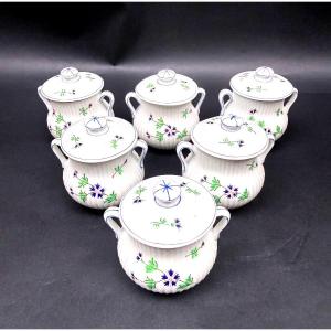 Suite Of 6 Barbel Cream Pots