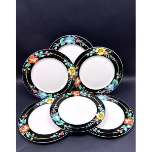 Villeroy & Boch, Suite Of 6 Dinner Plates Model Xenia