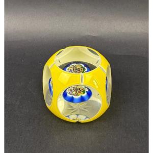 Sulfide, Overlay Paperweight, Saint-louis, Murano....
