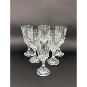 Baccarat, Set Of 6 Assas Wine Glasses