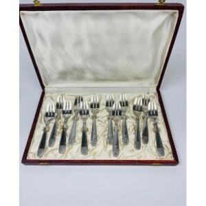 Monaco Grand Prix, A Set Of 12 Cake Servers