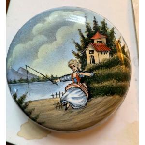 19th Century Box In Battersea Enamels