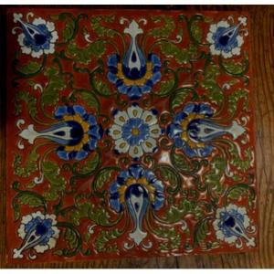Bordeaux Enamel Tile By A. De Carenza