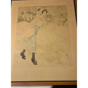 Print By Emile Auguste Renault, Known As Malo-renault (1870-1938), The Young Milliner, 1911