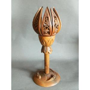 Wooden Articulated Lotus Flower