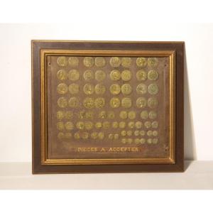 Embossed And Printed Sheet Metal Plate: Coins To Accept