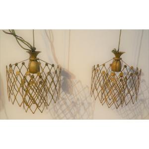 Pair Of Brass Suspensions, England, Early 20th