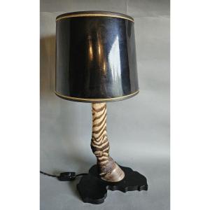 Zebra Foot Mounted Lamp