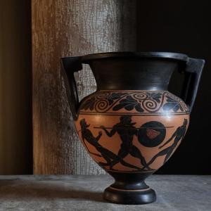 Columned Crater Vase 20th Century Reproduction