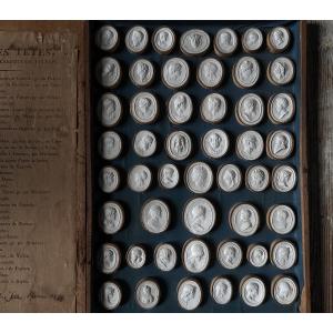 Collection Of 50 Grand Tour 19th Century Intaglio Prints In Its Case With Catalogue 