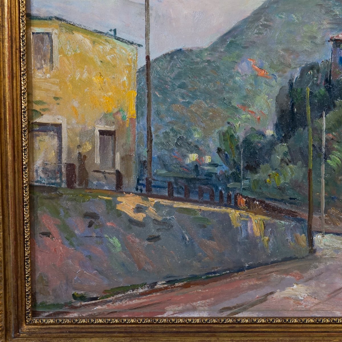 Quadro Doppio a Olio – Ettore Bocchini (1899–1970) – Paesaggi delle Colline Tosco-Romagnole-photo-2