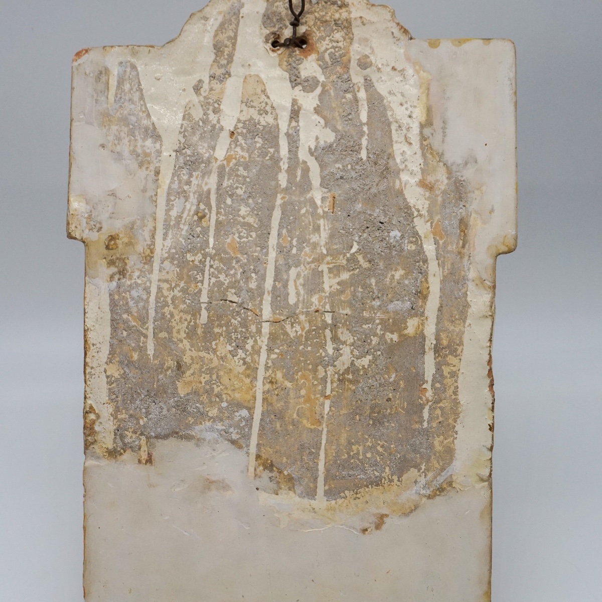 Placca votiva in ceramica smaltata raffigurante San Vincenzo Ferreri – Fine  XVIII secolo-photo-1