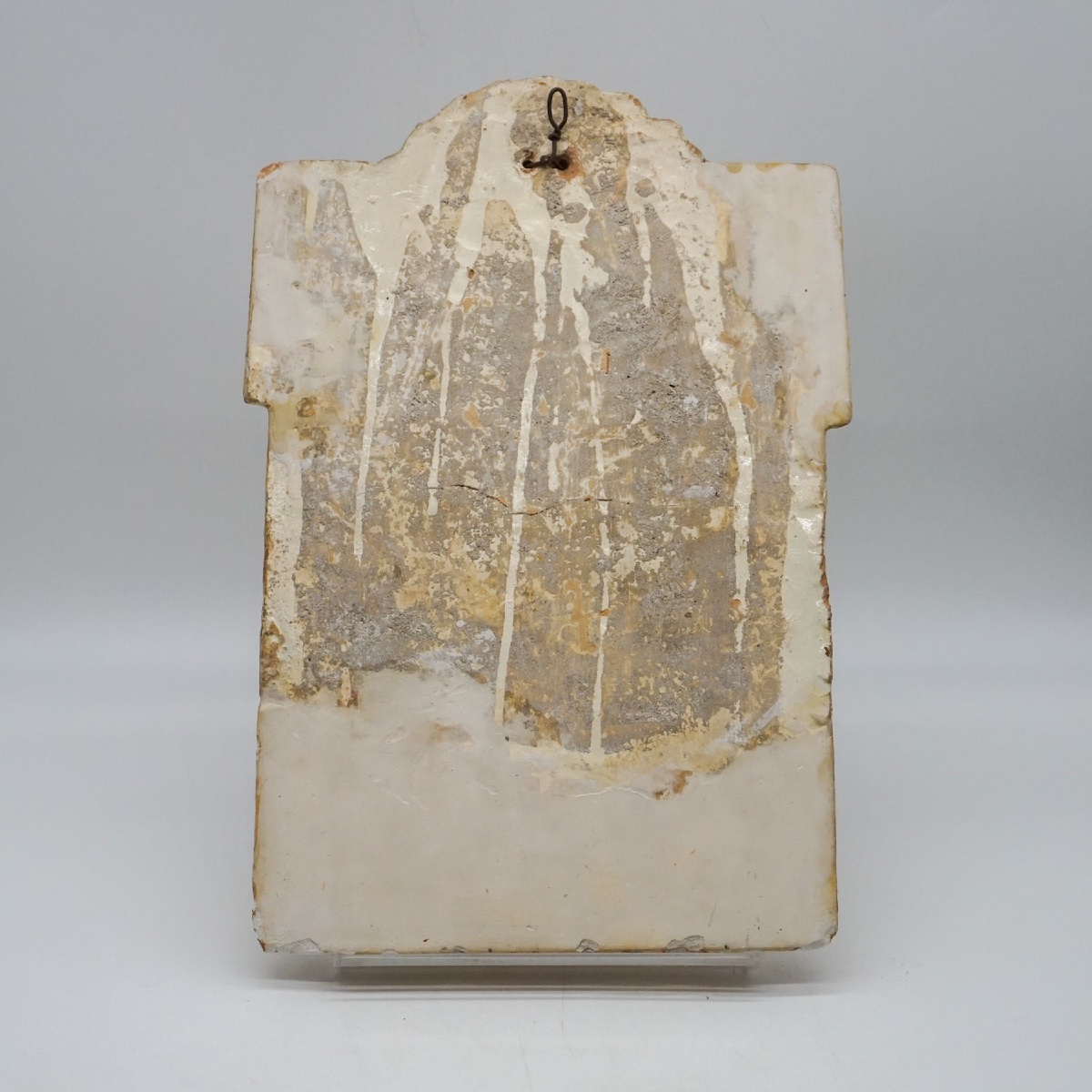 Placca votiva in ceramica smaltata raffigurante San Vincenzo Ferreri – Fine  XVIII secolo-photo-2