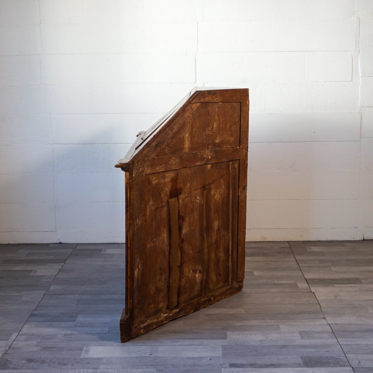 Angoliera antica in noce con stipo a ribalta – Italia, prima metà XIX secolo-photo-2