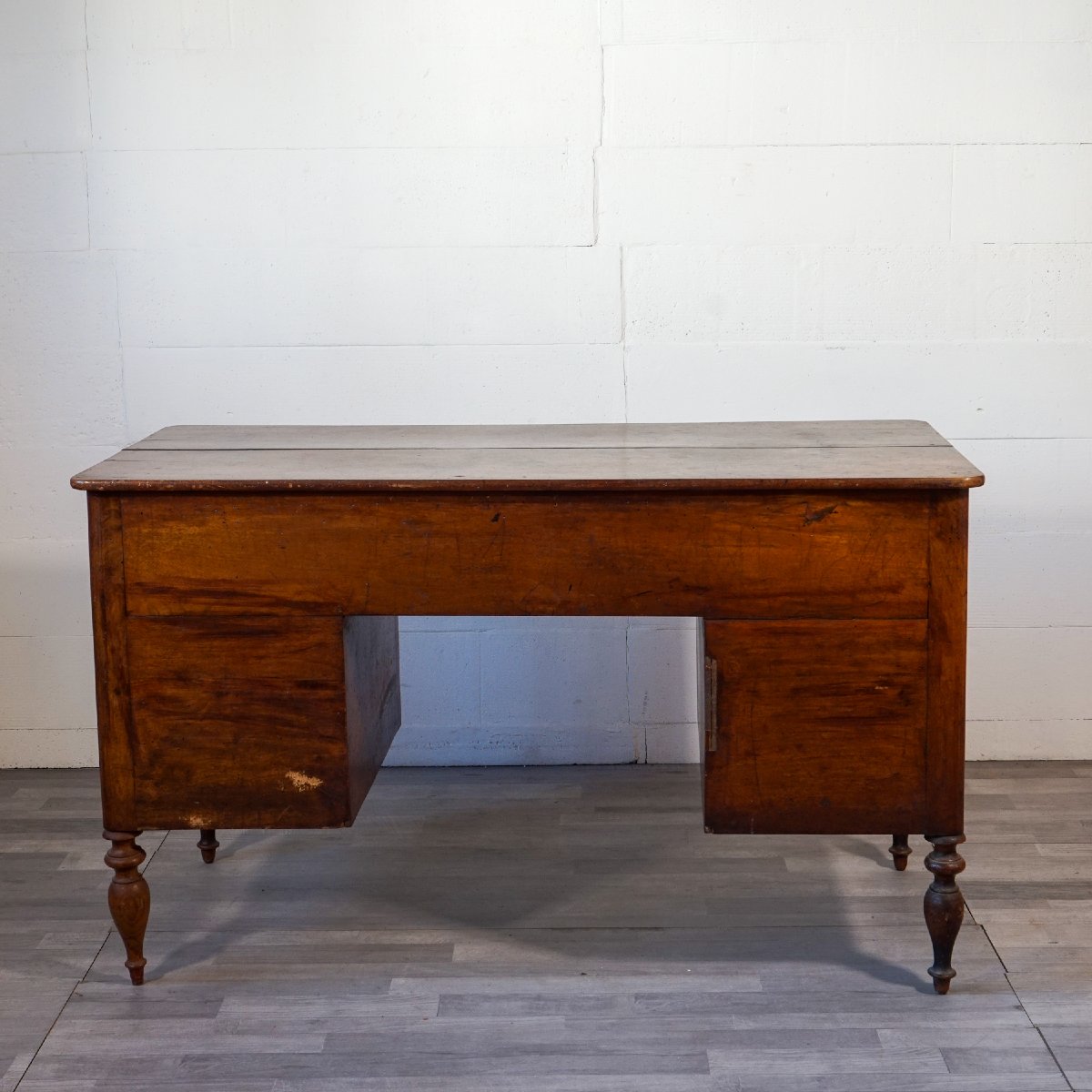 Scrivania antica da lavoro con piano estraibile – Italia, XIX secolo-photo-5