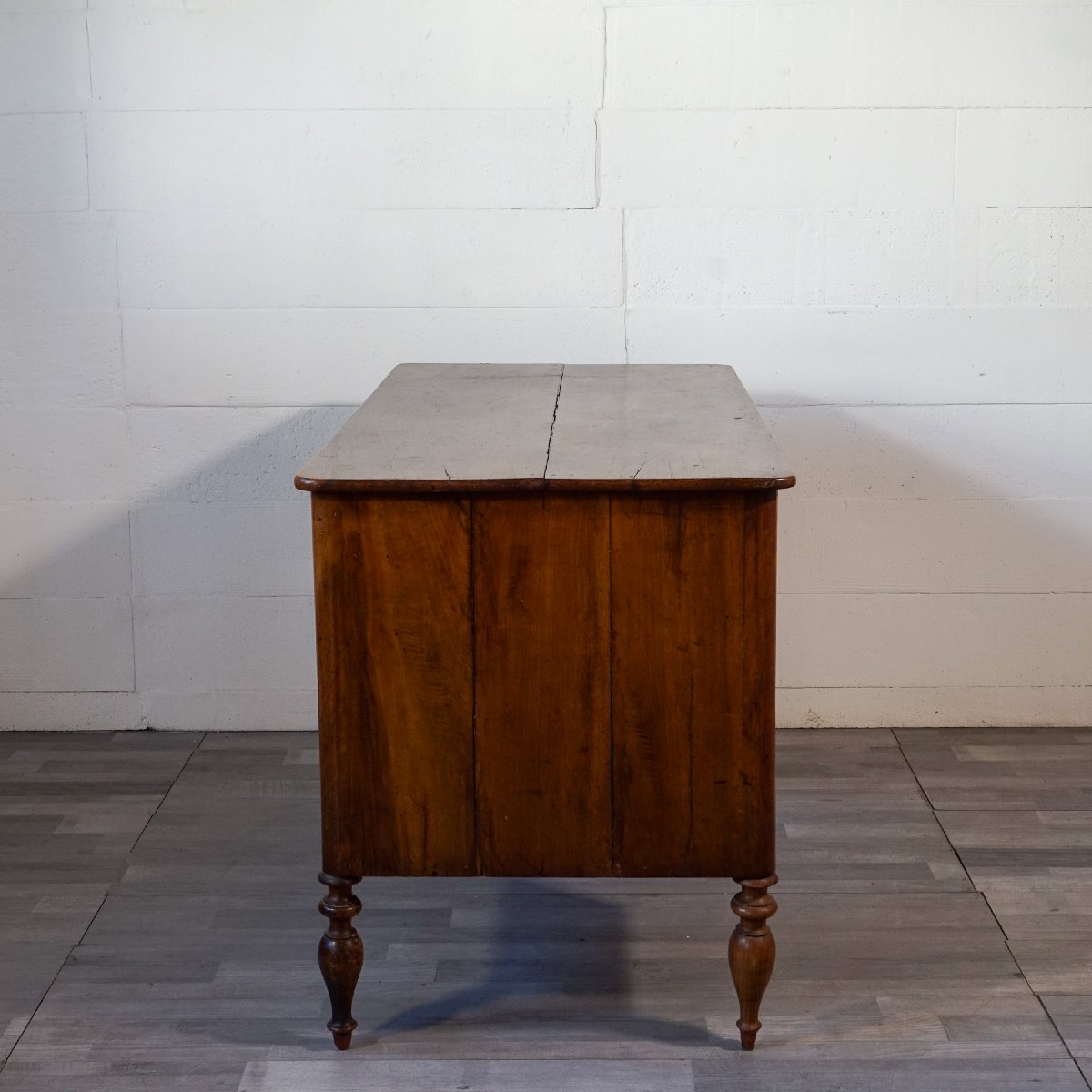 Scrivania antica da lavoro con piano estraibile – Italia, XIX secolo-photo-6