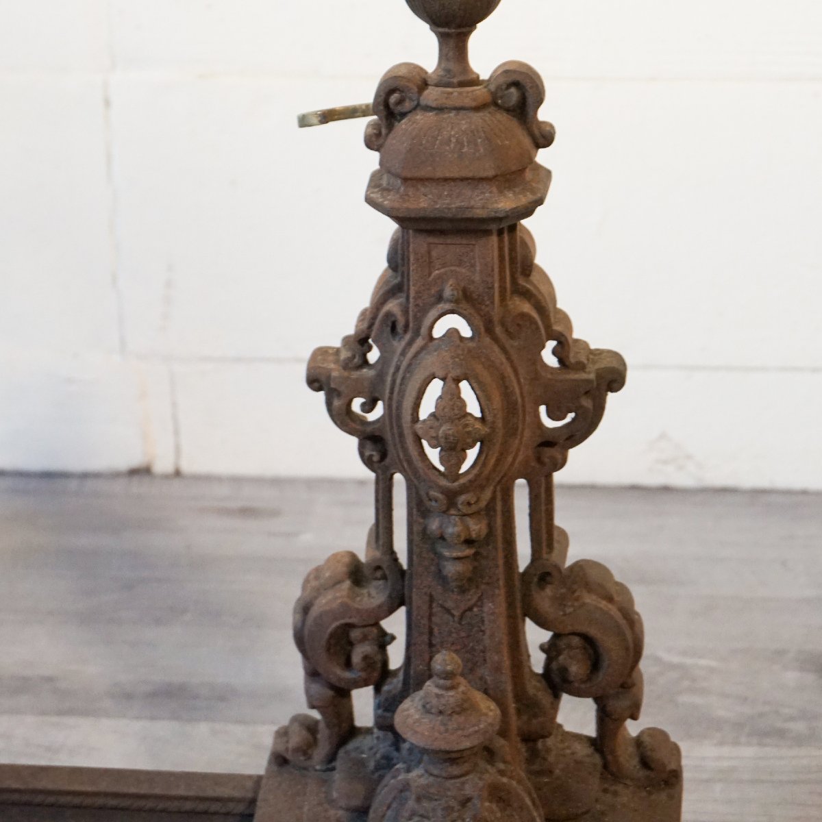 Frontone francese in ghisa per caminetto – Stile Napoleon III, XIX secolo-photo-1