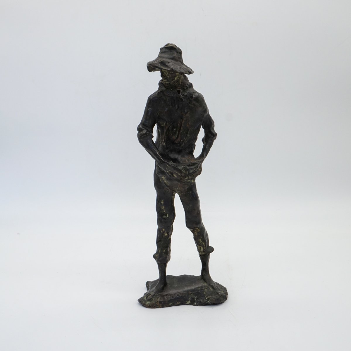 Coppia di sculture in bronzo “Mondina” e “Seminatore” di Augusto Murer – Italia, 1975-photo-2