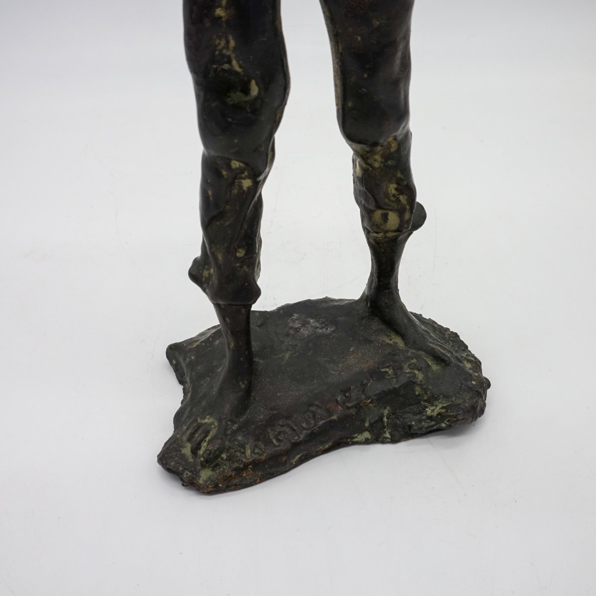 Coppia di sculture in bronzo “Mondina” e “Seminatore” di Augusto Murer – Italia, 1975-photo-4