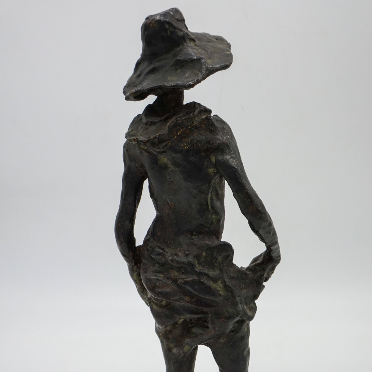 Coppia di sculture in bronzo “Mondina” e “Seminatore” di Augusto Murer – Italia, 1975-photo-3