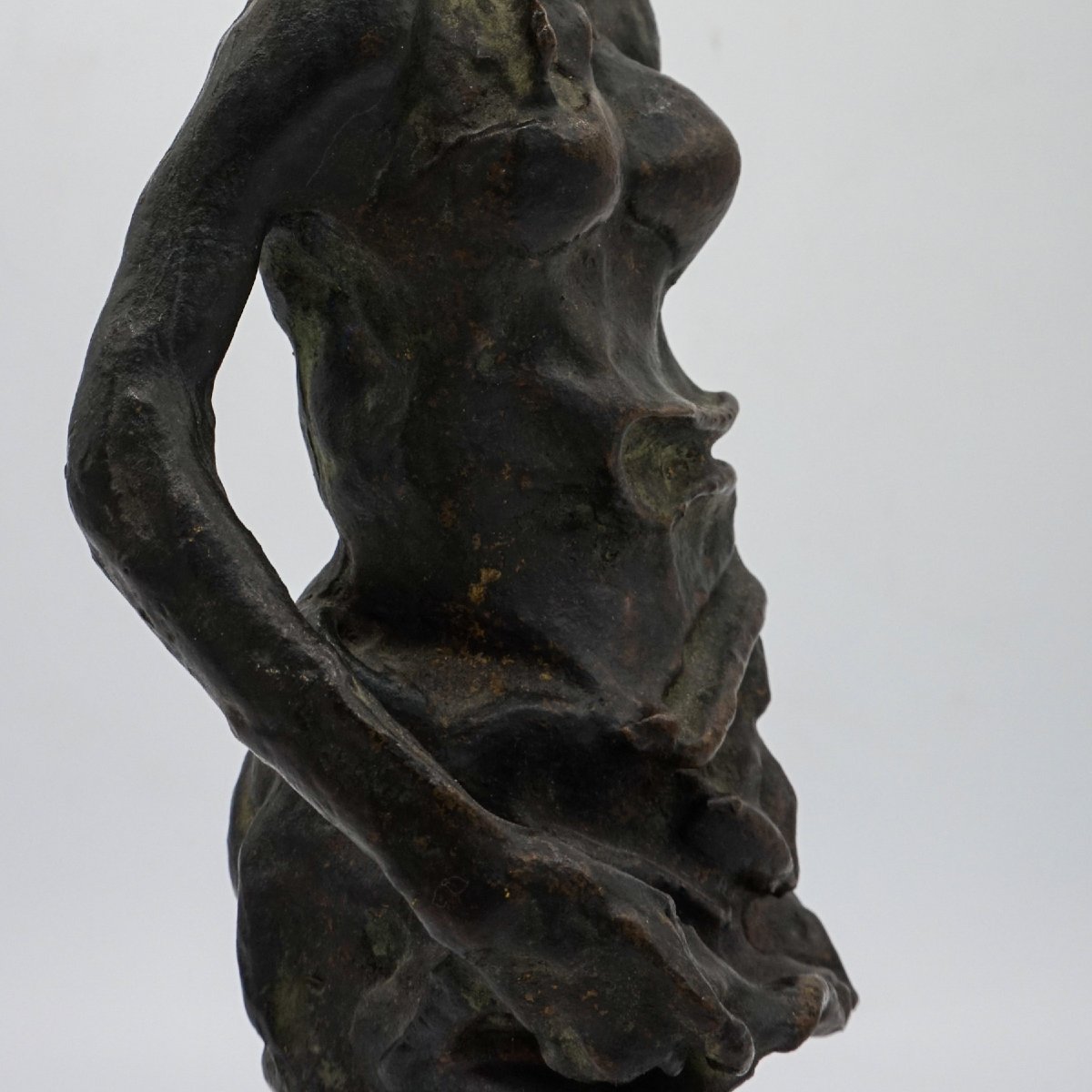 Coppia di sculture in bronzo “Mondina” e “Seminatore” di Augusto Murer – Italia, 1975-photo-4