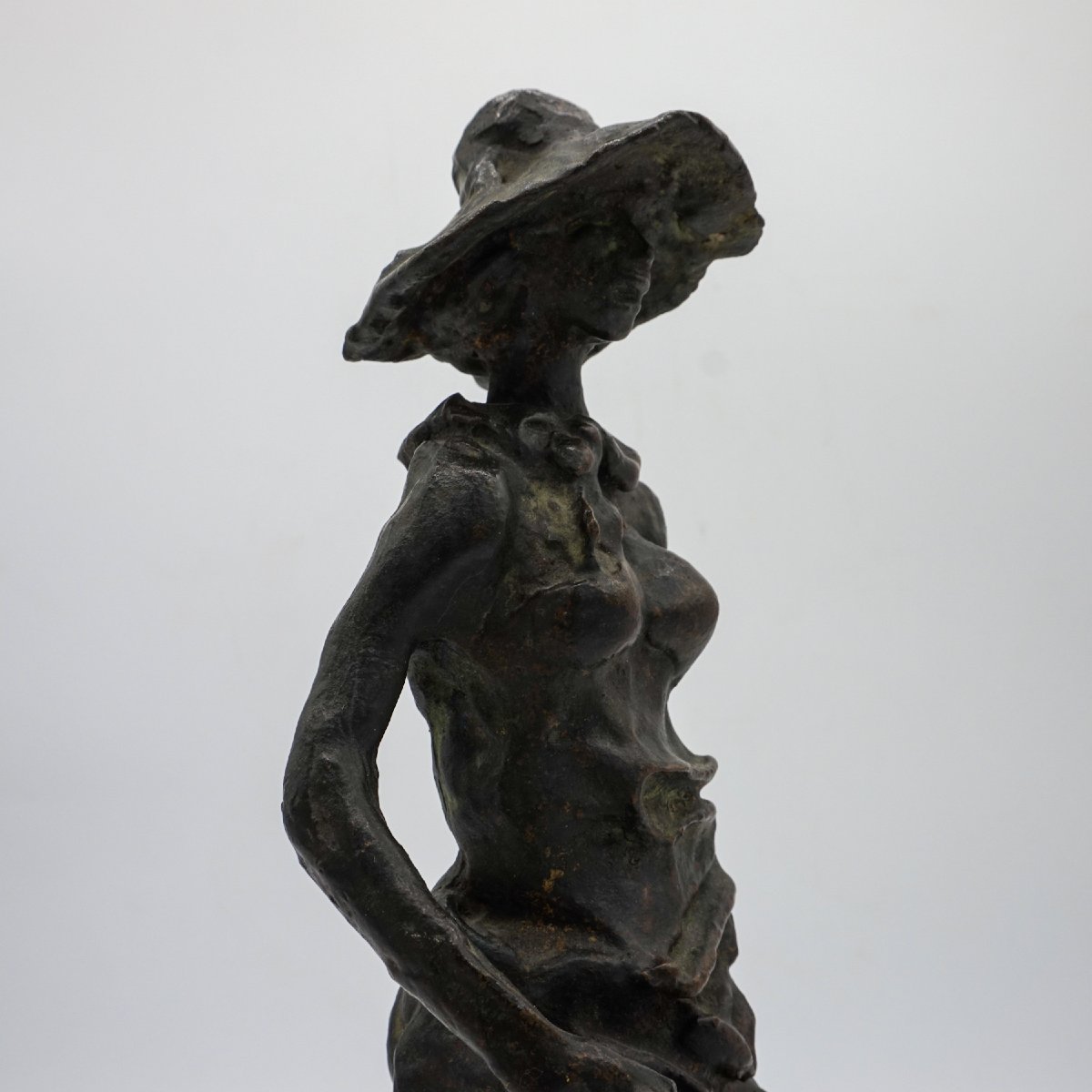 Coppia di sculture in bronzo “Mondina” e “Seminatore” di Augusto Murer – Italia, 1975-photo-5