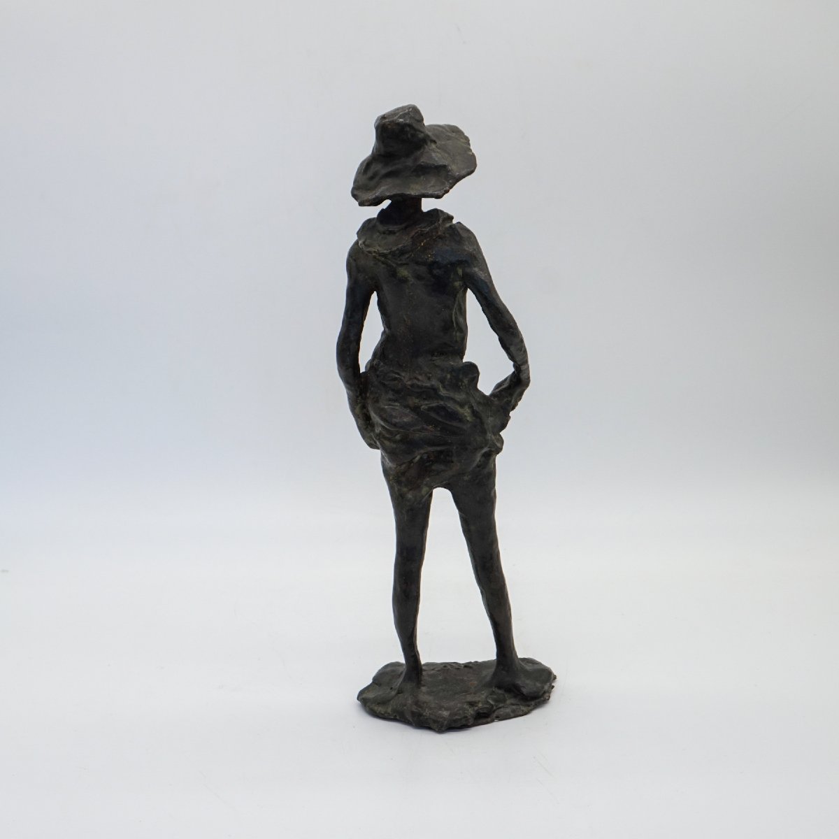 Coppia di sculture in bronzo “Mondina” e “Seminatore” di Augusto Murer – Italia, 1975-photo-8