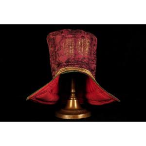 Old Ladakhi Top Hat, Buddhist Tipi Circa 1900