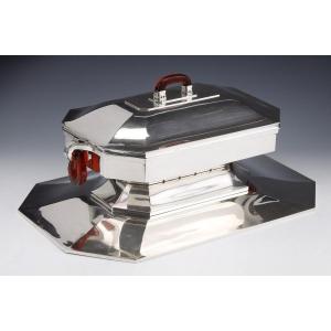Goldsmith Auguste Leroy - Centerpiece In Sterling Silver Circa 1930