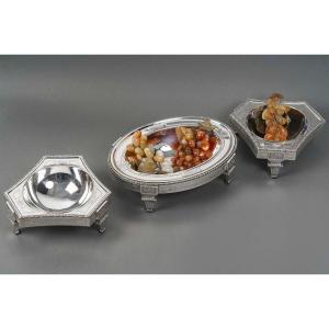 Boin Taburet – Three-part Centerpiece, Solid Silver, Late 19th Century