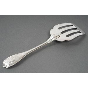 Jean Puiforcat - – Fish Shovel In Sterling Silver – 20th Century Elysee Model 