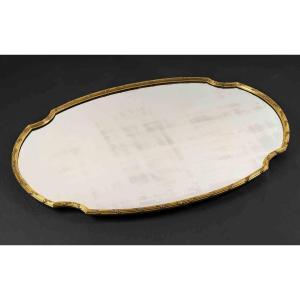 Boin Taburet - Oval Gilt Bronze Table Top, Napoleon III Period