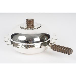 Jean Puiforcat - Covered Vegetable Dish, Solid Silver, Art Deco Period