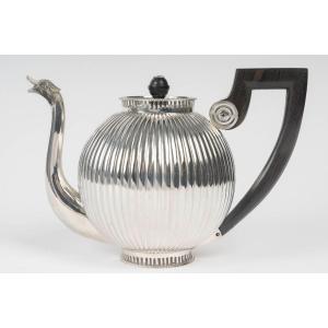 Jean Joseph Bourdier – Sterling Silver Teapot 1st Empire Period 1798/1809