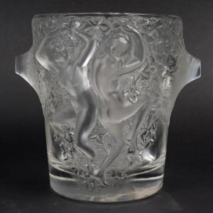 Marc Lalique Crystal Champagne Bucket Ganymede 1950