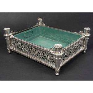 A. Aucoc – Solid Silver Jardinière, Napoleon III Period