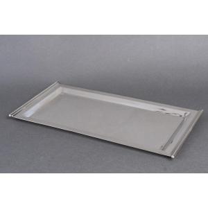 Cardeilhac - Solid Silver Rectangular Tray, Art Deco Period