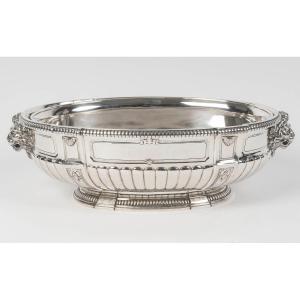 Puiforcat - Gardenstand In Solid Silver And Its Lining Circa Early 20th Century