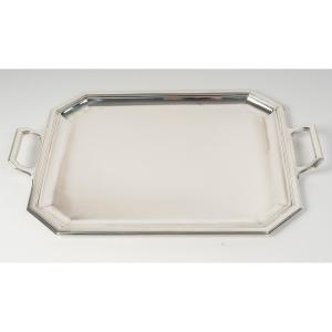 Jean E. Puiforcat - Art Deco Silver Tray Circa 1930