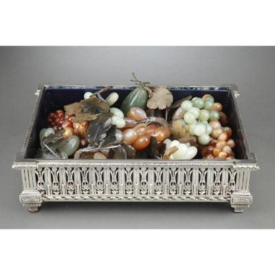 Goldsmith Christofle - Planter In Silver Bronze XIXth Century