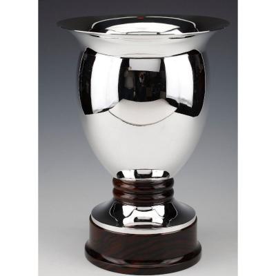Vase In Sterling Silver Made By The Brussels Goldsmith Simonet