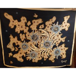Printed Tapestry By Grekoff (1914-1985)