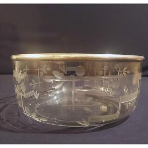 Crystal And Sterling Silver Cup