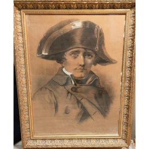 Drawing French School 19th Century Portrait Of Bonaparte