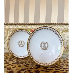 Pair Of Sèvres Porcelain Compote Bowls, Louis Philippe Period. Royal Provenance.