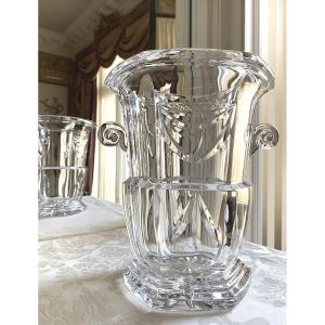 Champagne Bucket, Cut Crystal Vase